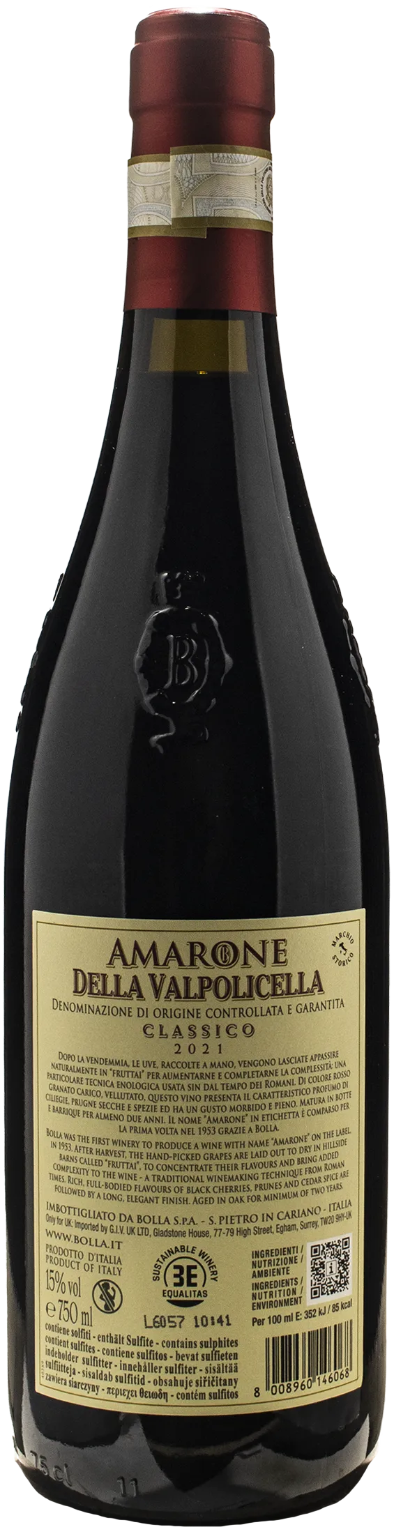 Bolla Amarone della Valpolicella Classico 2021