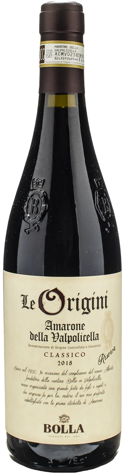Bolla Amarone della Valpolicella Classico Le Origini Riserva 2018