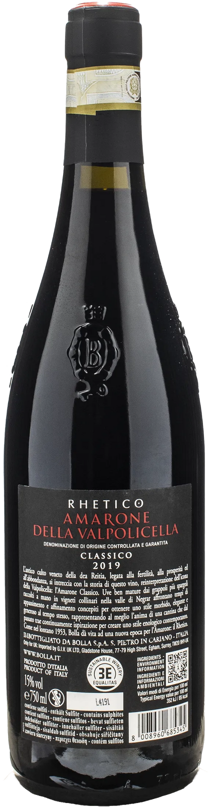 Bolla Amarone della Valpolicella Classico Rhetico 2019