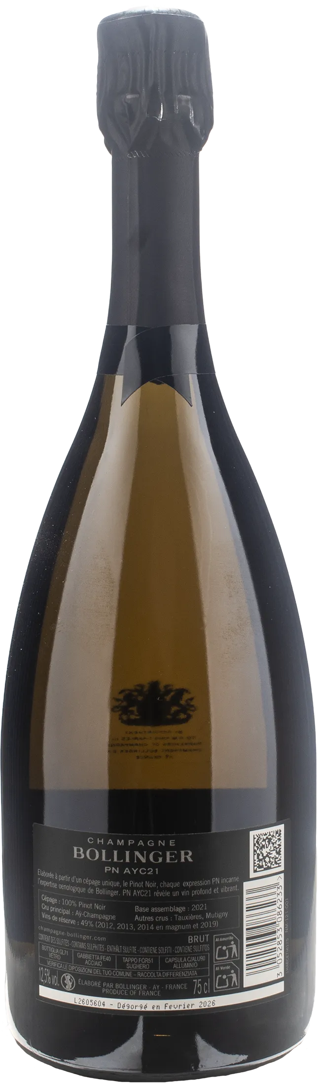 Bollinger Champagne PN AYC 21 Brut