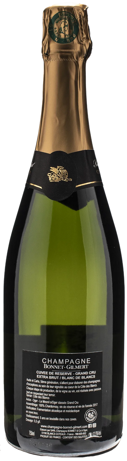 Bonnet-Gilmert Champagne Grand Cru Blanc de Blancs Brut Cuvé de Reserve