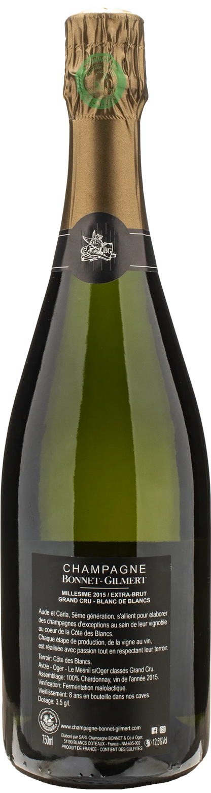 Bonnet Gilmert Champagne Grand Cru Blanc de Blancs Extra Brut Millesime 2015