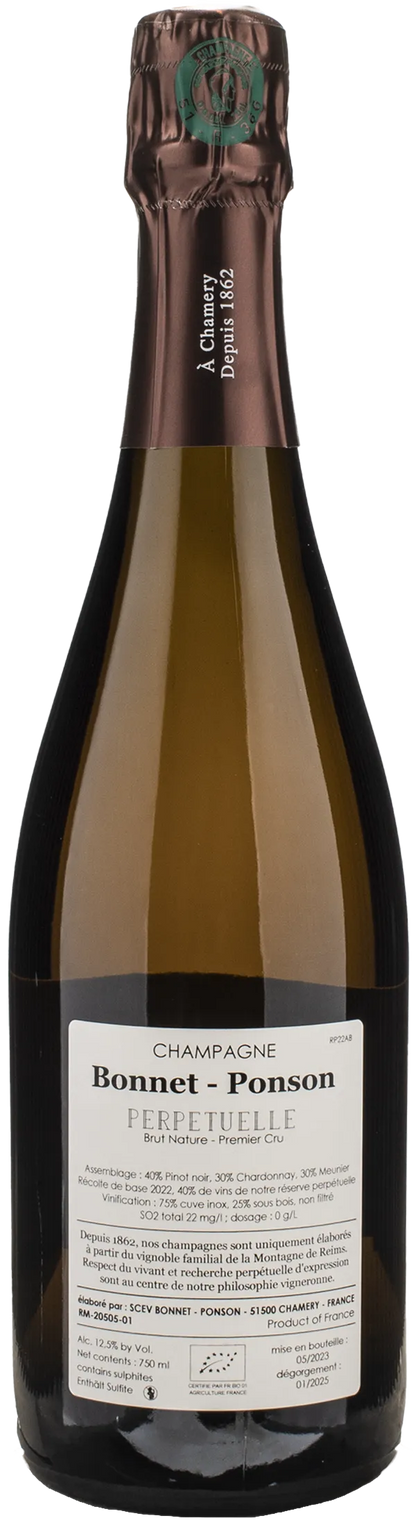 Bonnet-Ponson Champagne 1er Cru Cuvée Perpetuelle Brut Nature
