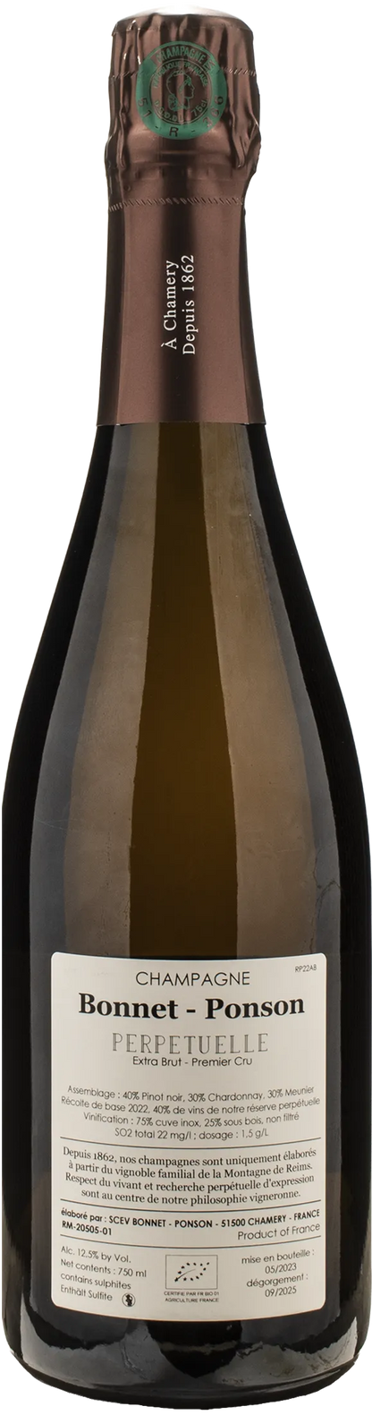 Bonnet Ponson Champagne 1er Cru Extra Brut Cuvee Perpetuelle