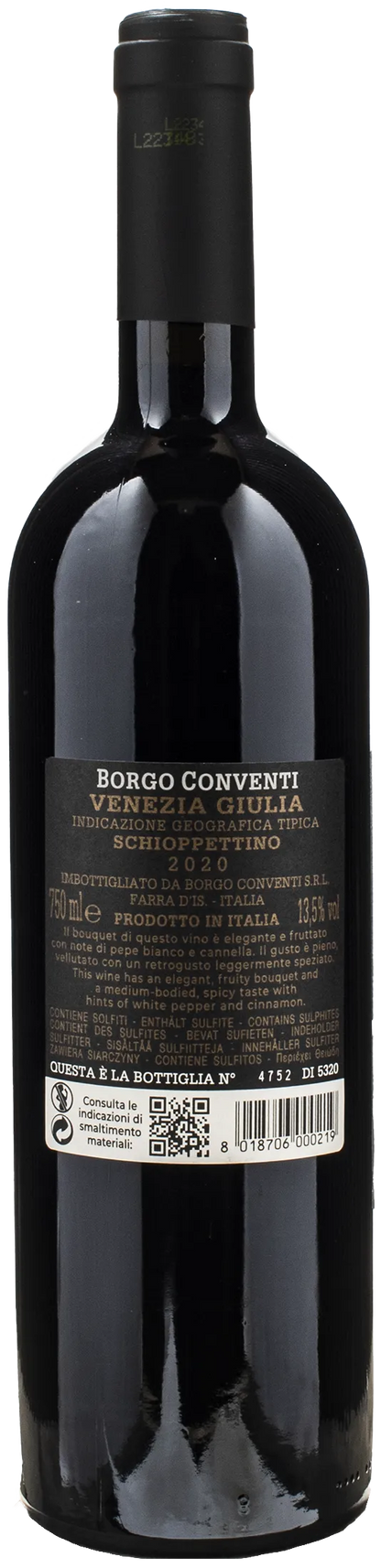 Borgo Conventi Schioppettino 2020