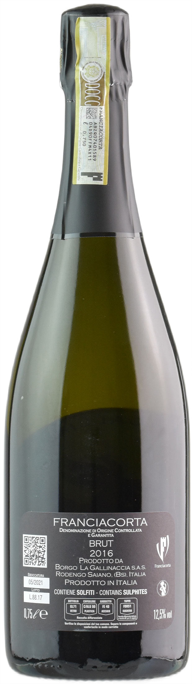 Borgo La Gallinaccia Franciacorta Brut Millesimato 2016