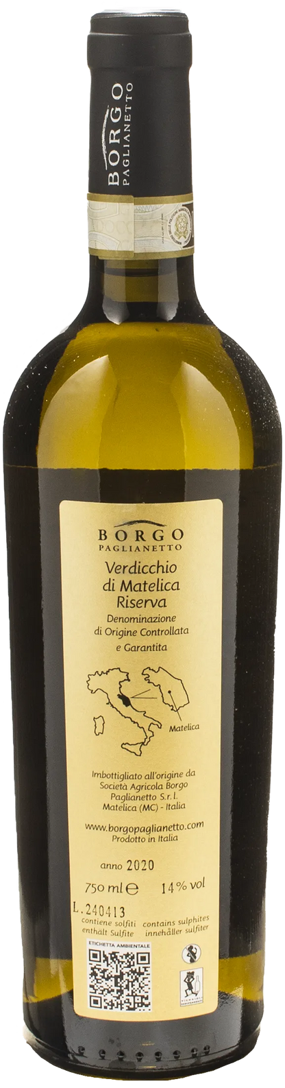 Borgo Paglianetto Verdicchio di Matelica Jera Riserva 2020