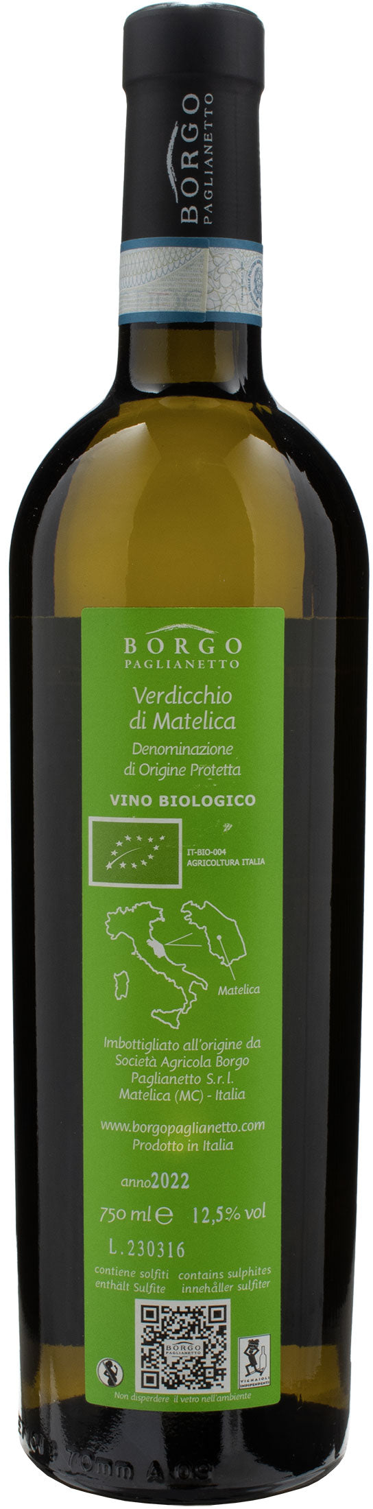Borgo Paglianetto Verdicchio di Matelica Terravignata 2022