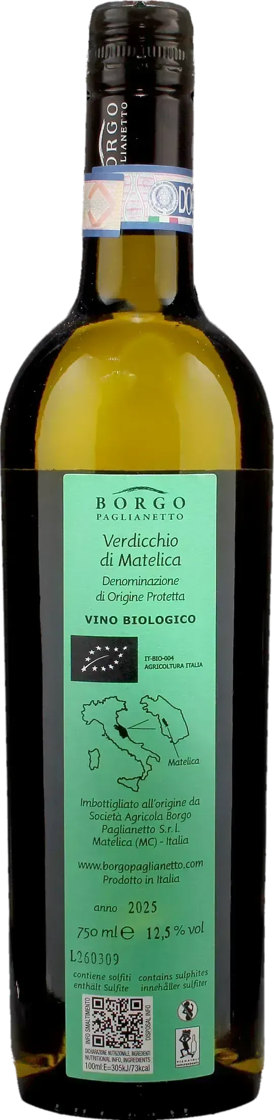Borgo Paglianetto Verdicchio di Matelica Terravignata 2025