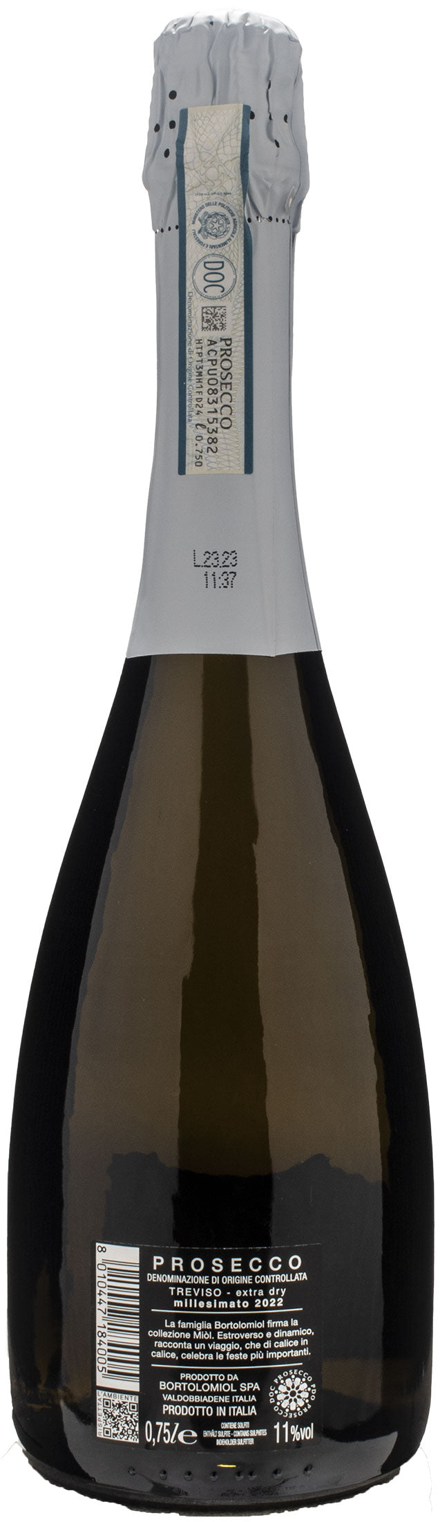 Bortolomiol Prosecco Miol Treviso Extra Dry Millesimato 2022