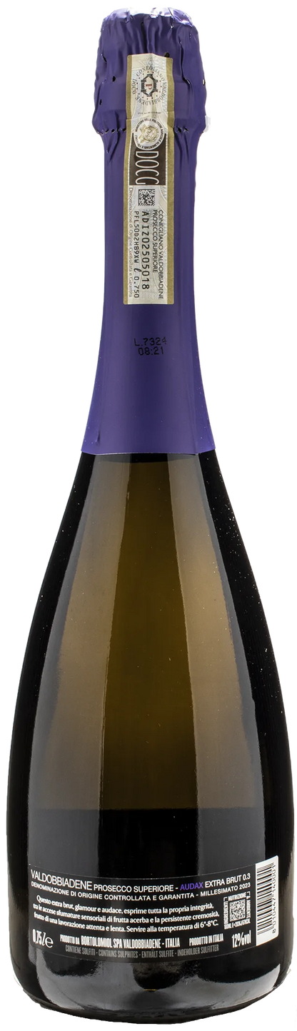 Bortolomiol Valdobbiadene Prosecco Superiore Audax Zero 3 Extra Brut Millesimato 2023