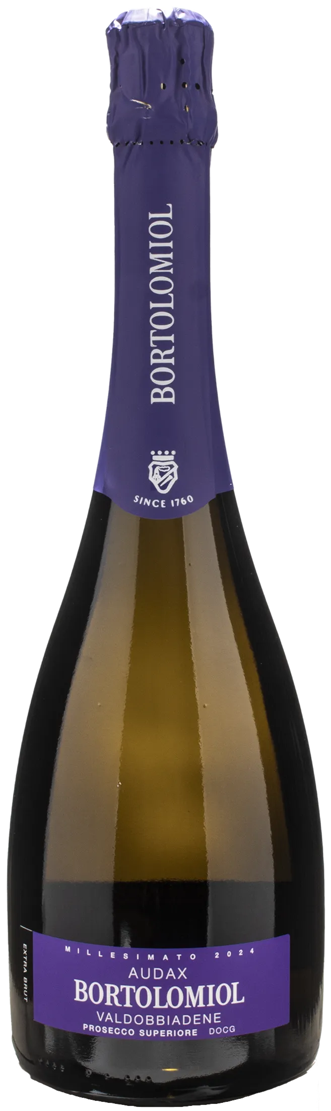 Bortolomiol Valdobbiadene Prosecco Superiore Extra Brut  Audax Zero 3 2024