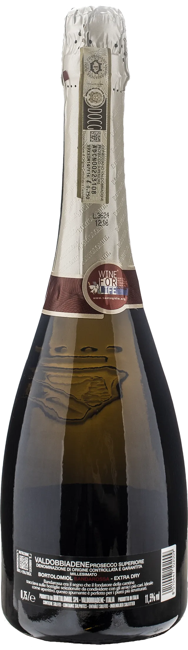 Bortolomiol Valdobbiadene Prosecco Superiore Bandarossa Millesimato Extra Dry 2023