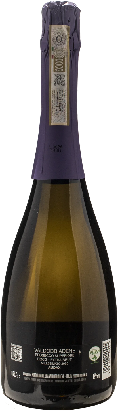 Bortolomiol Valdobbiadene Prosecco Superiore Extra Brut Audax 2025