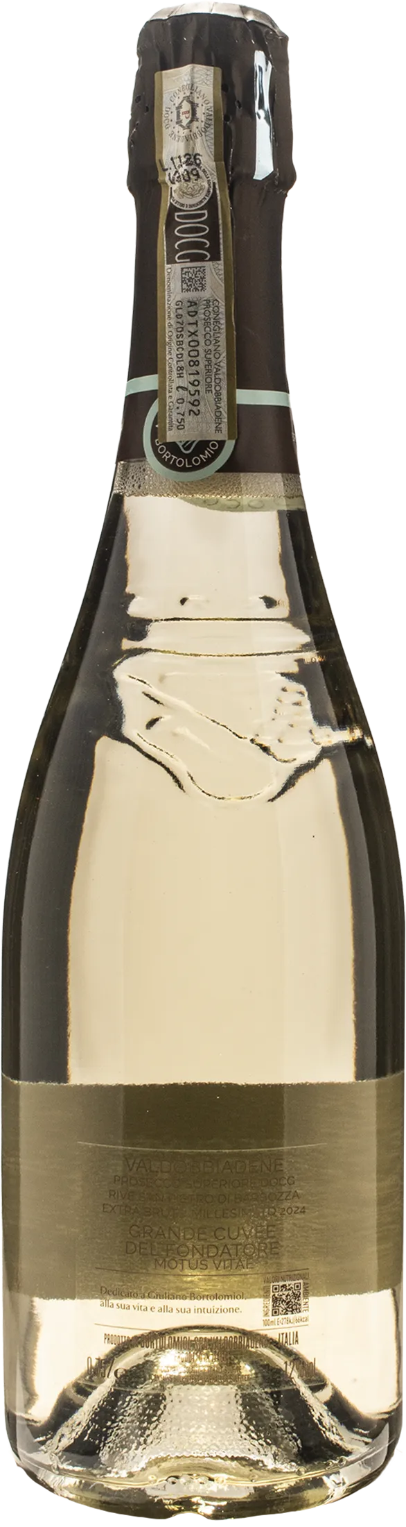 Bortolomiol Valdobbiadene Prosecco Superiore Extra Brut Grande Cuvee del Fondatore Motus Vitae 2024