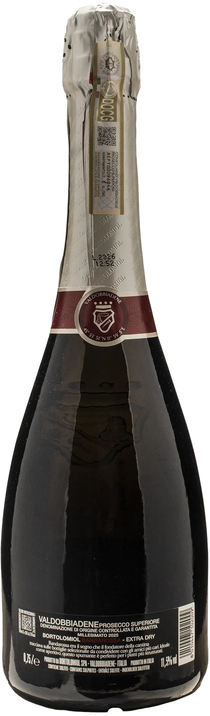 Bortolomiol Valdobbiadene Prosecco Superiore Extra Dry Bandarossa 2025