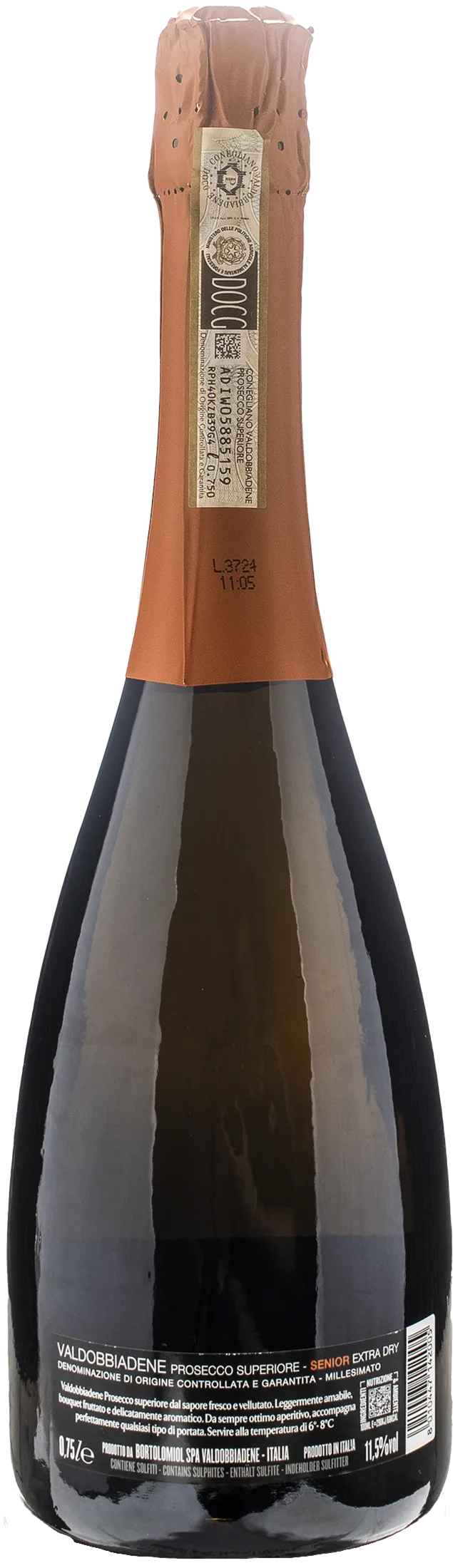Bortolomiol Valdobbiadene Prosecco Superiore Millesimato Senior Extra Dry 2023