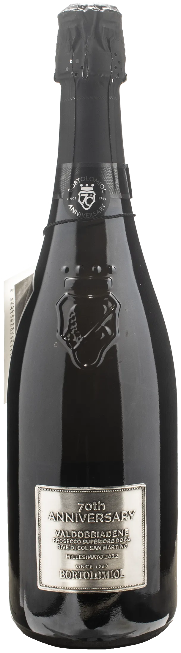 Bortolomiol Valdobbiadene Prosecco Superiore Rive Col San Martino 70th Anniversary Extra Brut 2022