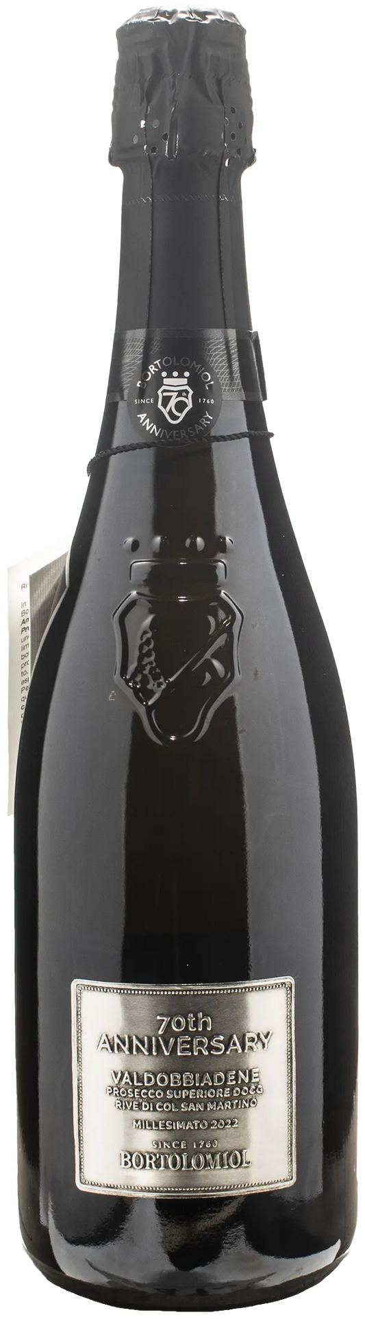 Bortolomiol Valdobbiadene Prosecco Superiore Rive Col San Martino 70th Anniversary Extra Brut 2022