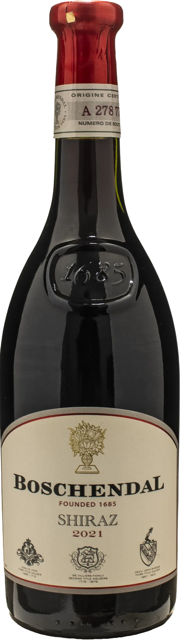 Boschendal 1685 Shiraz 2021