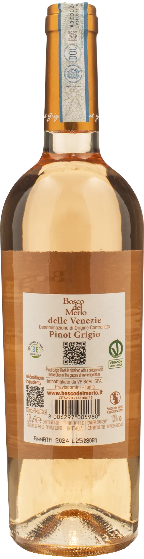 Bosco del Merlo Pinot Grigio Rosè 2024