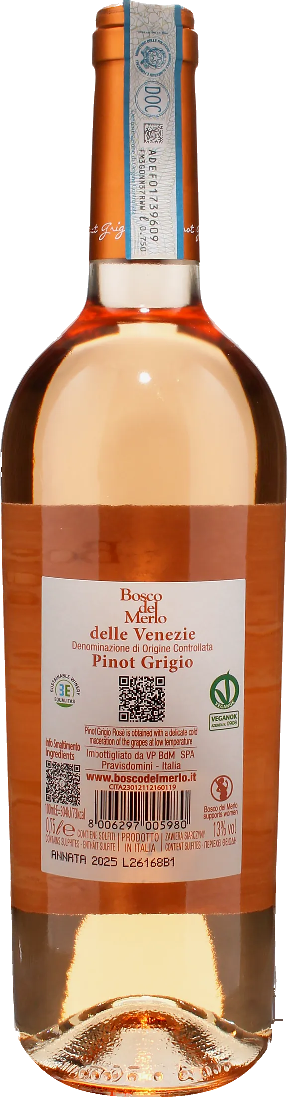 Bosco del Merlo Pinot Grigio Rosè 2025