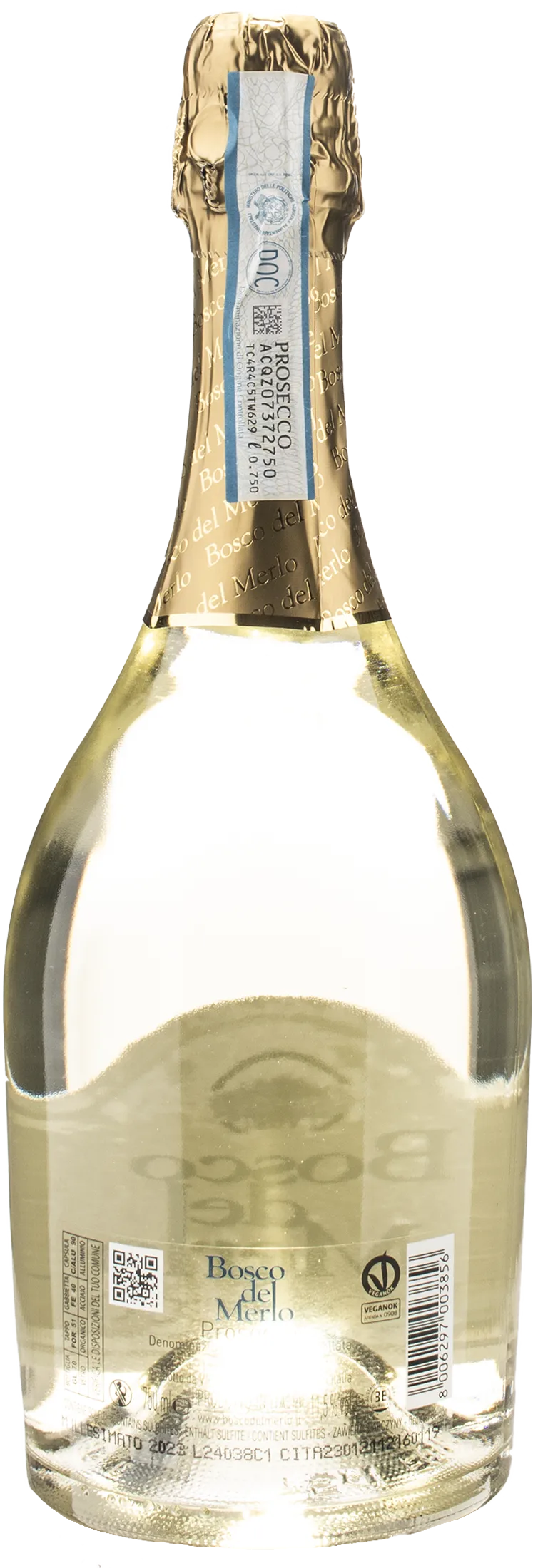 Bosco del Merlo Prosecco Millesimato Brut 2023