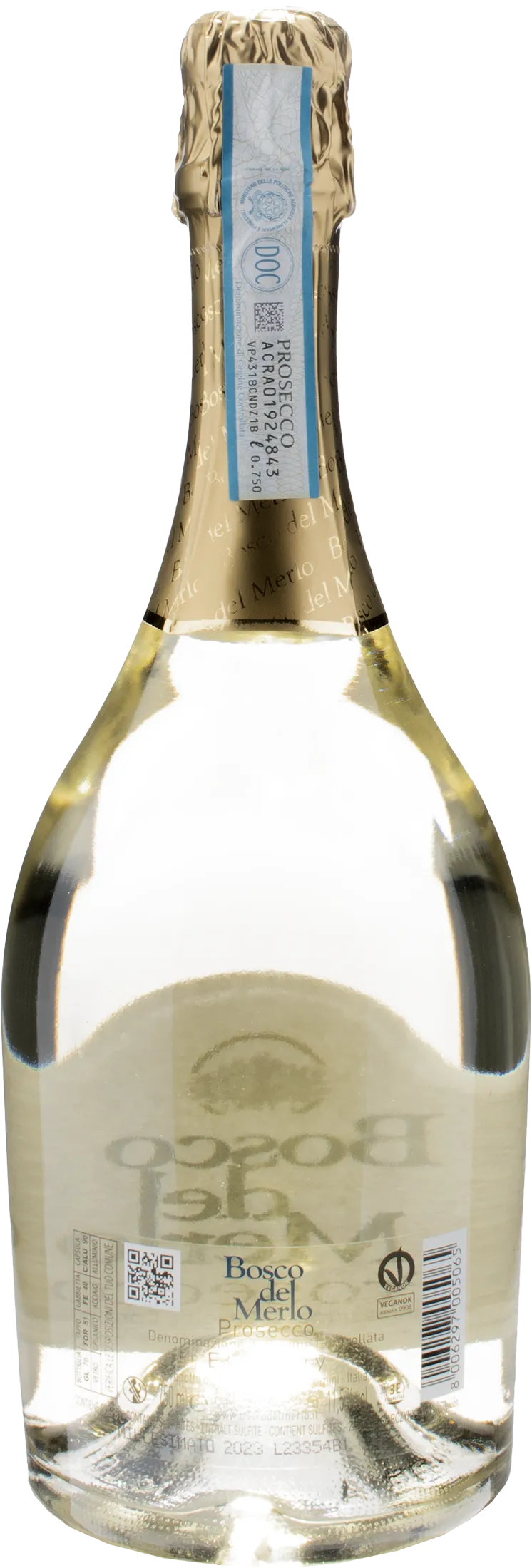 Bosco del Merlo Prosecco Millesimato Extra Dry 2023