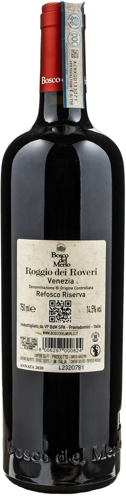 Bosco del Merlo Refosco Roggio dei Roveri Riserva 2020