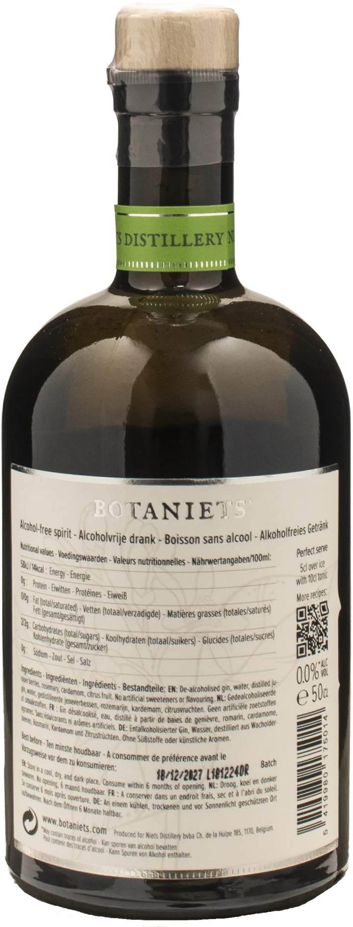 Botaniets Gin Zero Alcol Original 0.5L