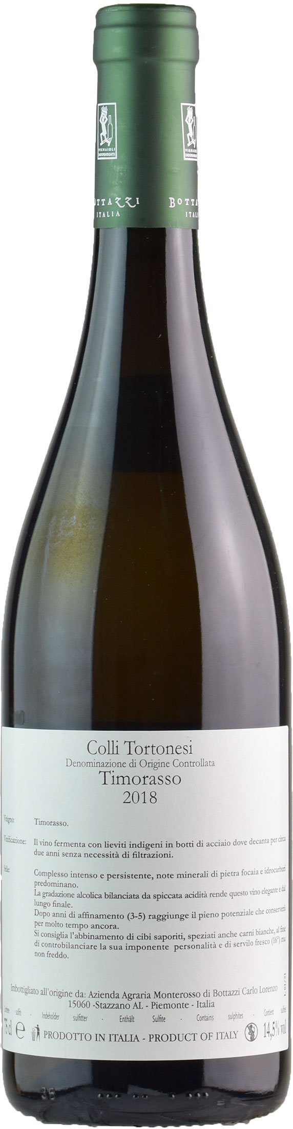 Bottazzi Timorasso Monterosso 2018