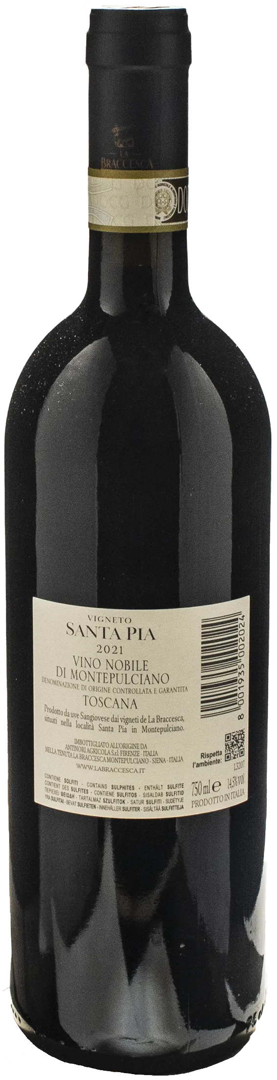 La Braccesca Nobile di Montepulciano Riserva Santa Pia 2021