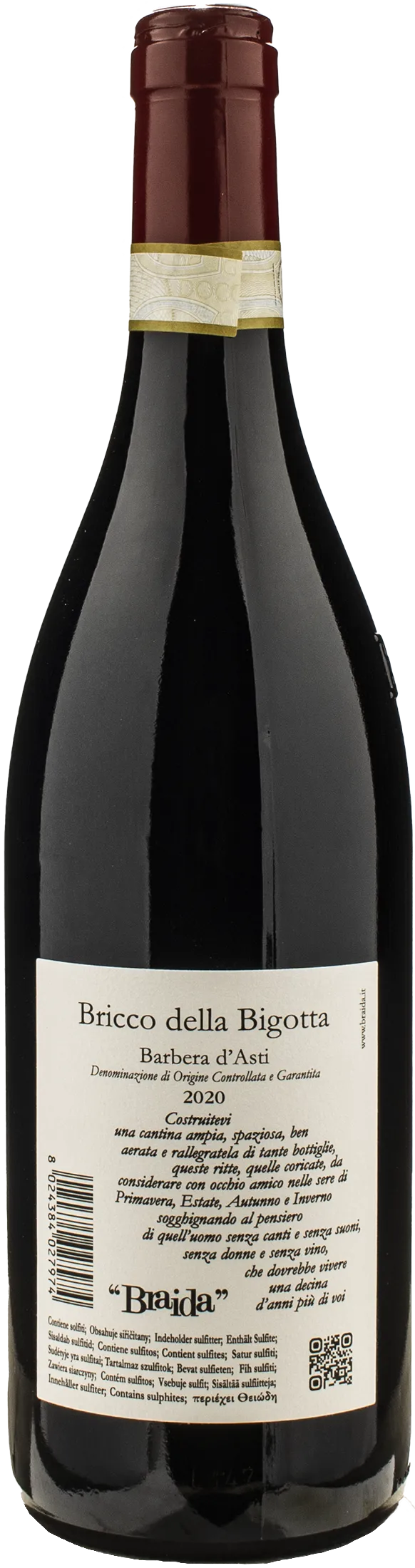 Braida Barbera d'Asti Bricco della Bigotta 2020