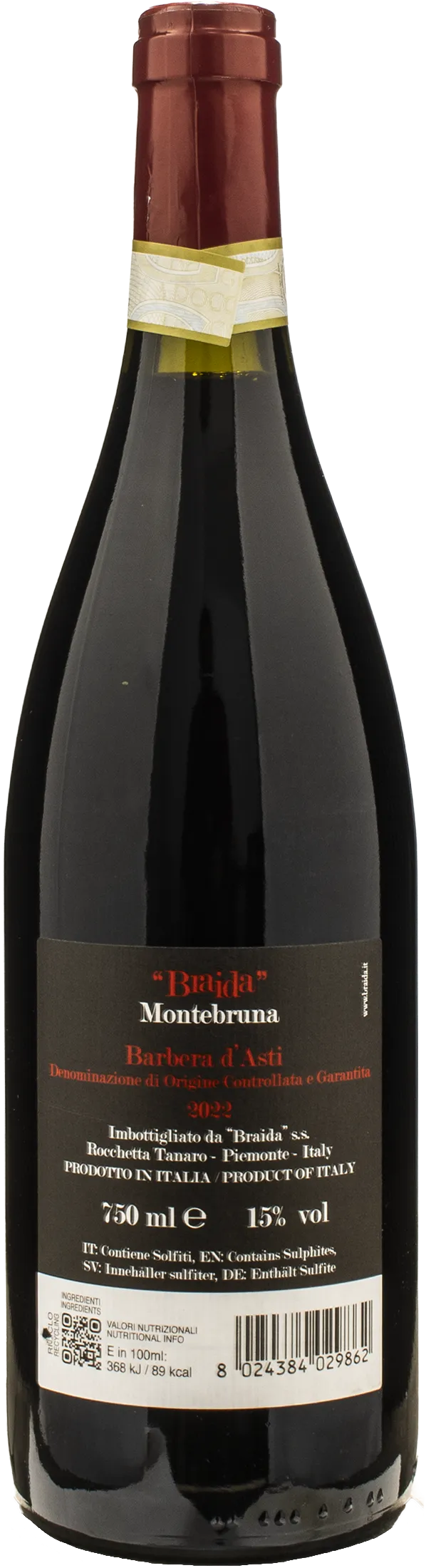 Braida Barbera d'Asti Montebruna 2022