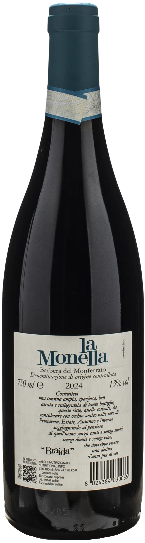 Braida Barbera del Monferrato La Monella 2024