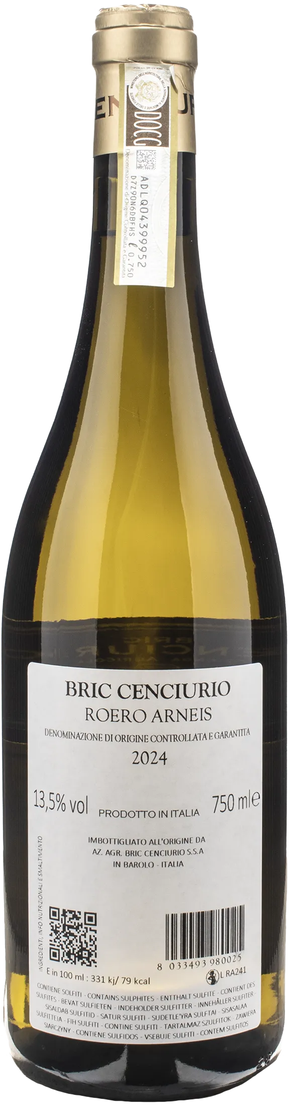 Bric Cencurio Roero Arneis 2024