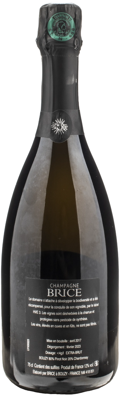 Brice Champagne Grand Cru Extra Brut Bouzy Vintage 2016