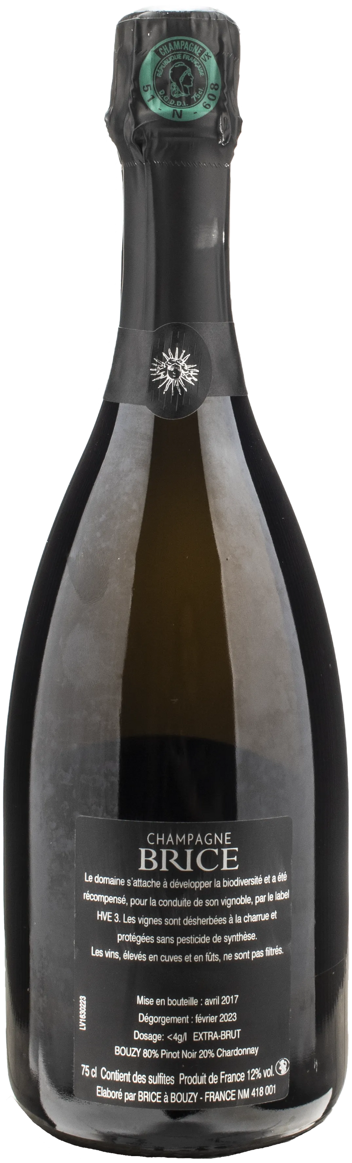 Brice Champagne Bouzy Vintage Grand Cru Extra Brut 2016