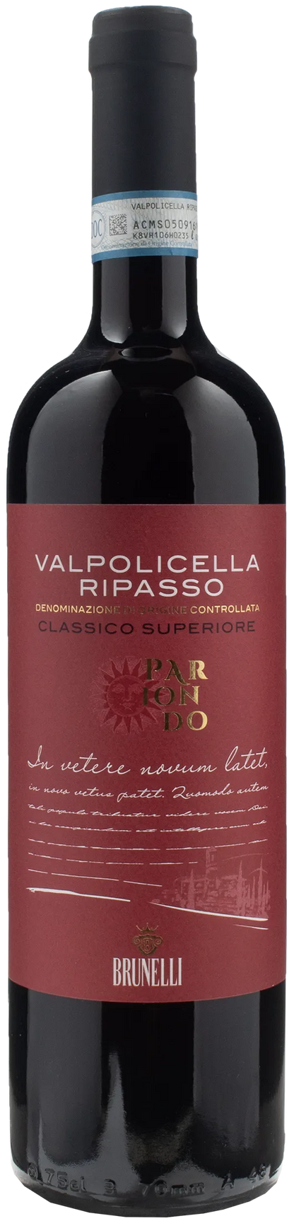 Brunelli Valpolicella Ripasso Classico Superiore Pariondo 2021