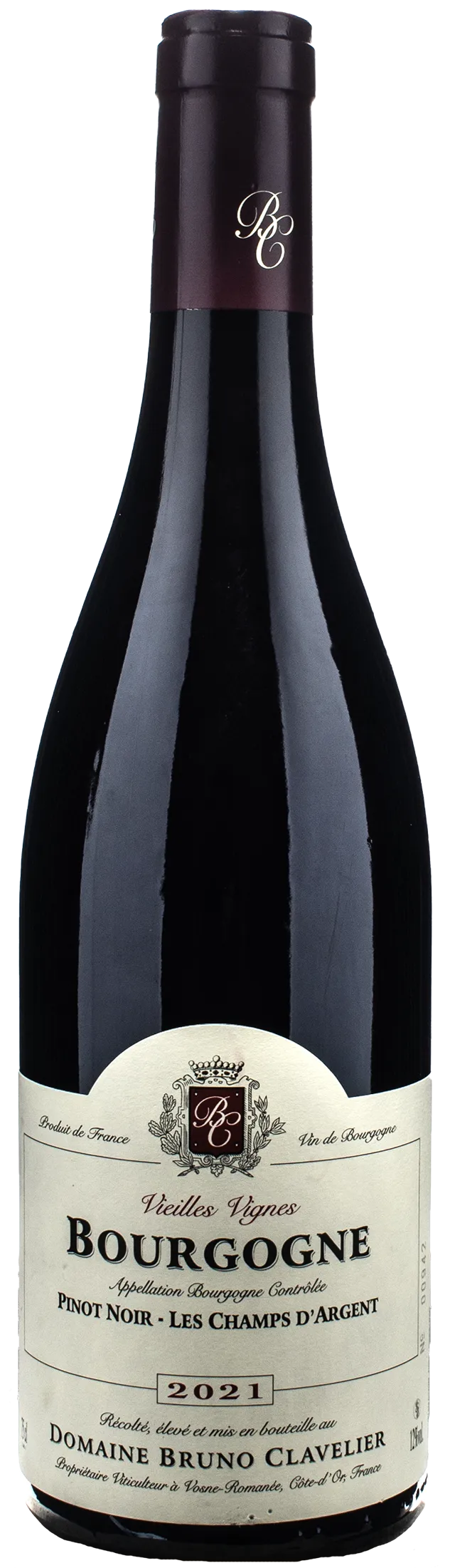 Bruno Clavelier Bourgogne Pinot Noir Les Champs d'Argent 2021