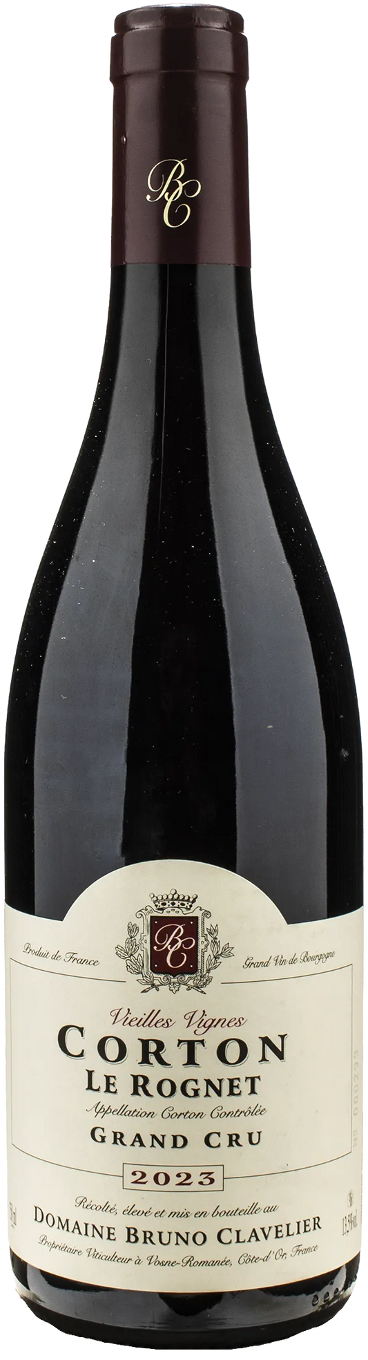 Bruno Clavelier Corton Grand Cru Le Rognet 2023
