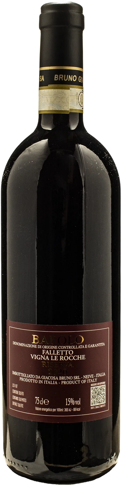 Bruno Giacosa Barolo Falletto Vigna Le Rocche Riserva 2020