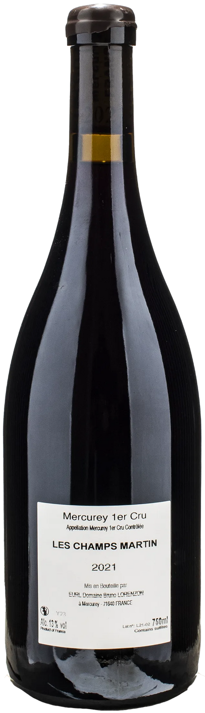 Bruno Lorenzon Mercurey 1er Cru Carline Clos des Champ Martin Rouge 2021