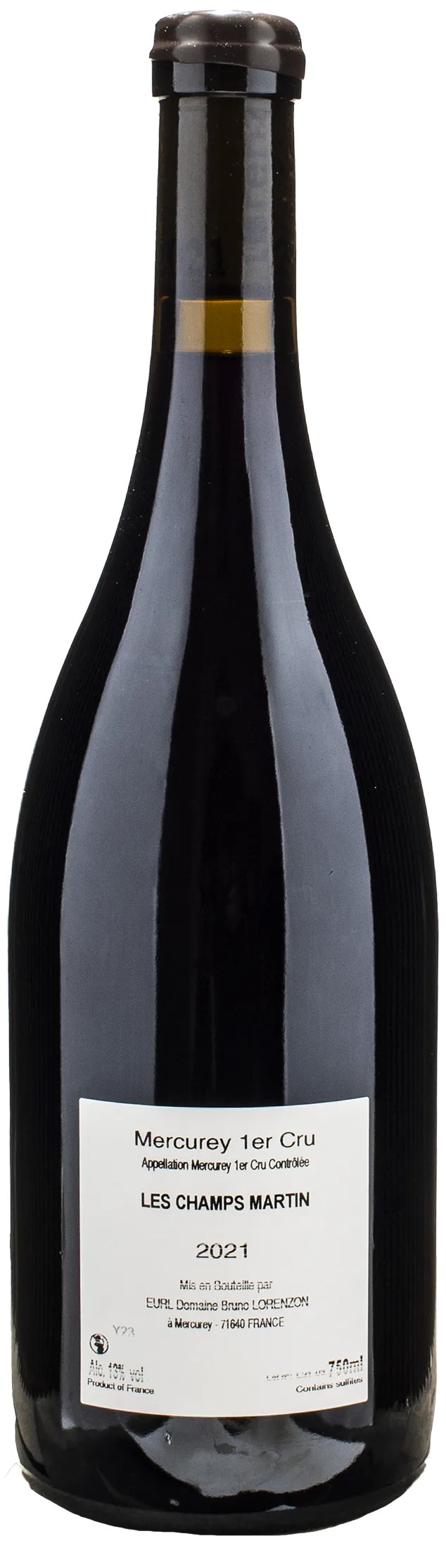 Bruno Lorenzon Mercurey 1er Cru Champ Martin Rouge 2021
