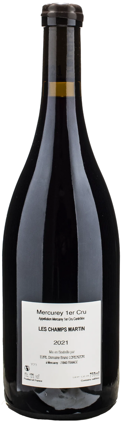 Bruno Lorenzon Mercurey 1er Cru Champ Martin Rouge 2021
