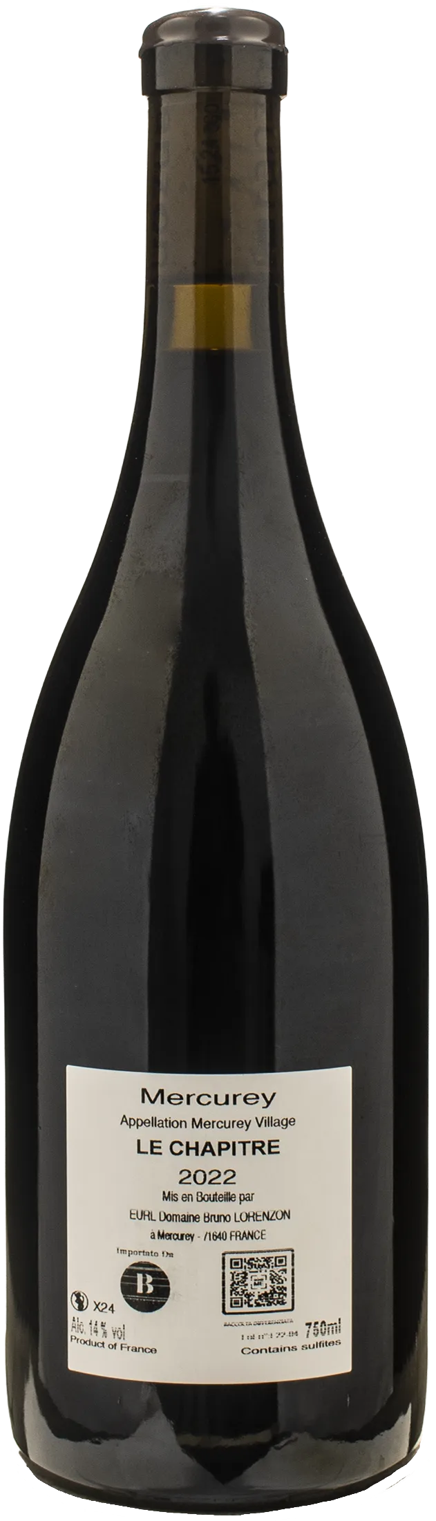 Bruno Lorenzon Mercurey Le Chapitre 2022