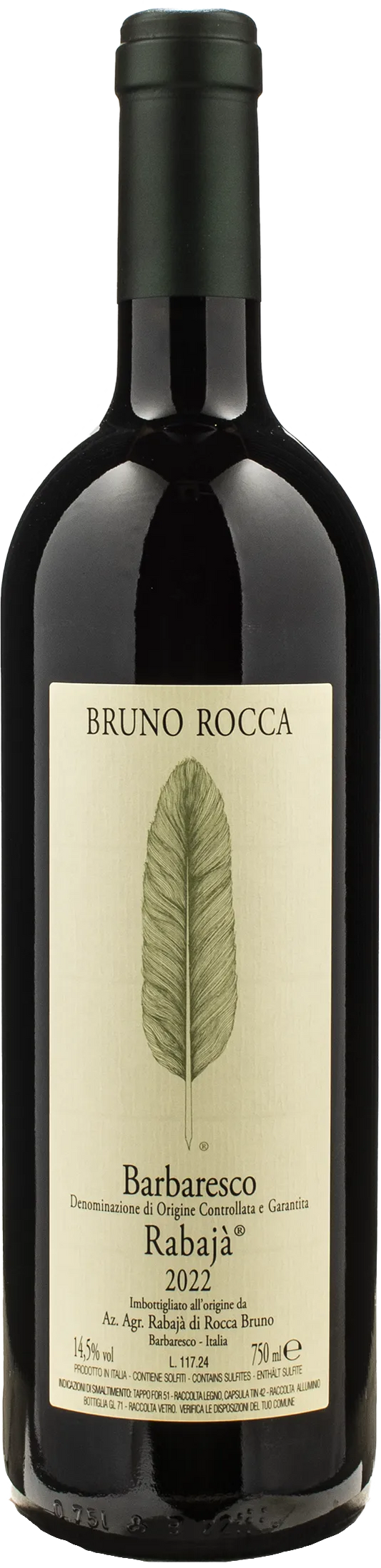Bruno Rocca Barbaresco Rabaja 2022