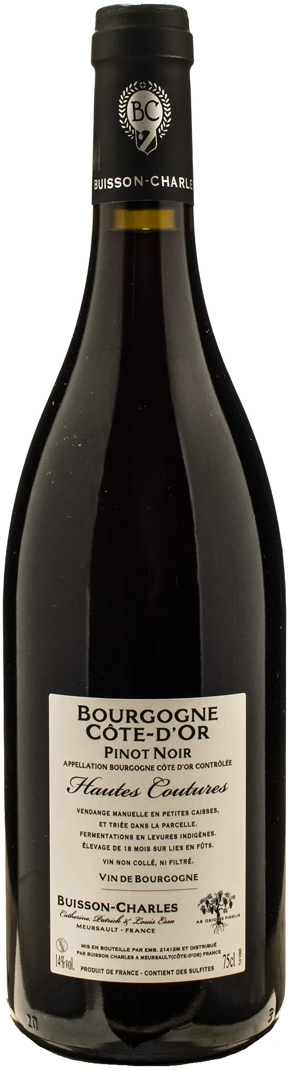 Buisson Charles Bourgogne Cote-D'Or Pinot Noir Hautes Coutures 2023