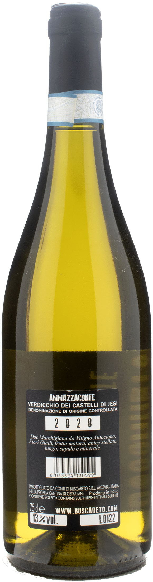 Buscareto Verdicchio dei Castelli di Jesi Ammazzaconte 2020