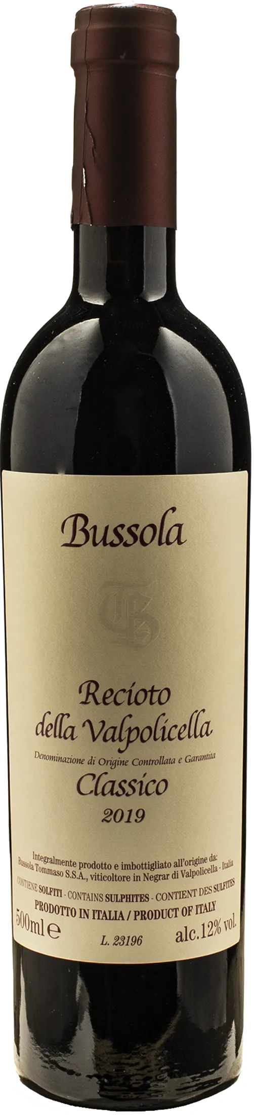 Tommaso Bussola Recioto della Valpolicella Classico 0.5L 2019